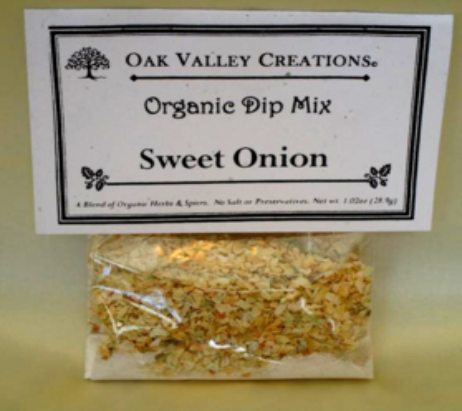 Oak Valley Creations Sweet Onion - Organic Dip Mix