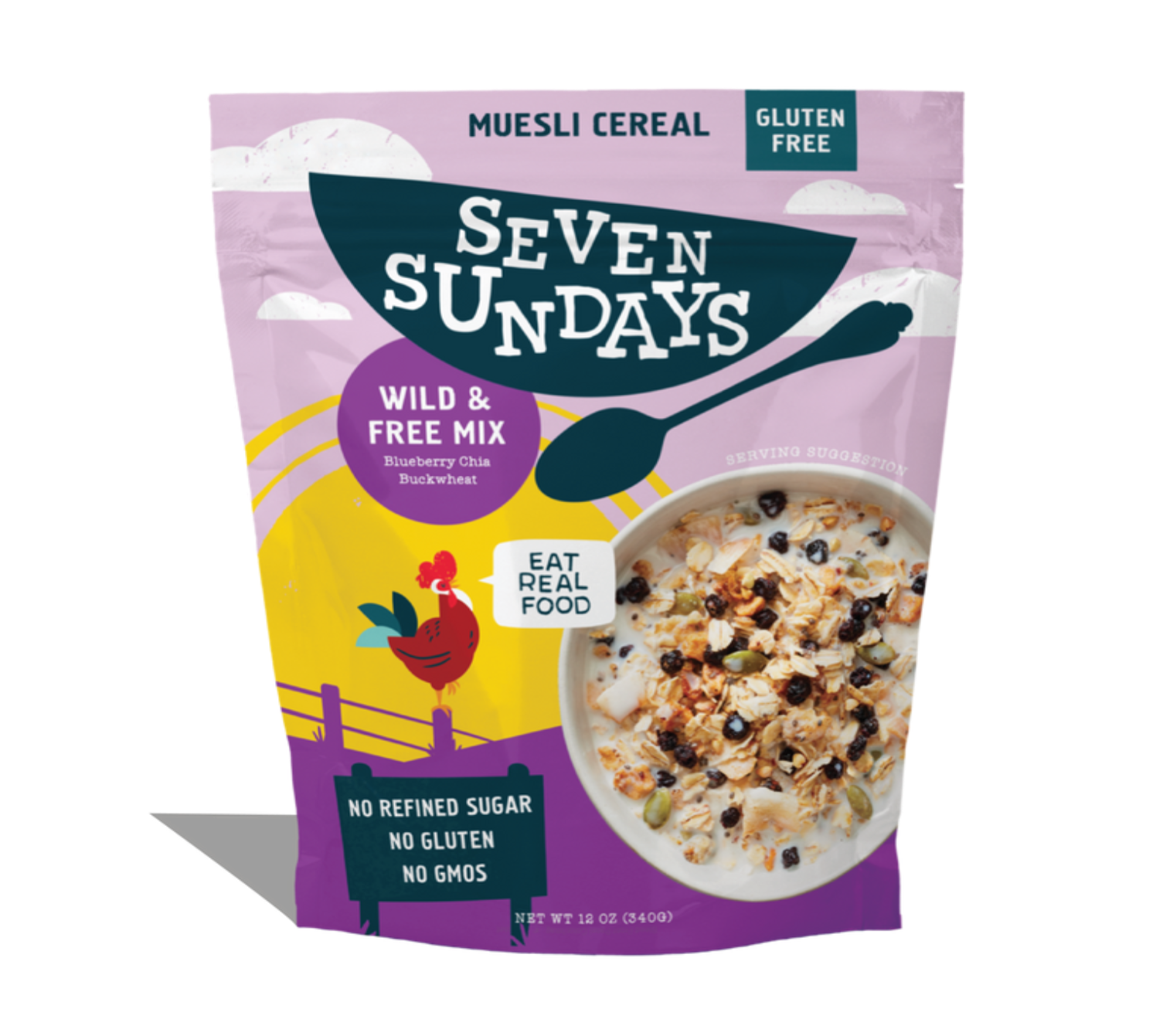 Seven Sundays Wild & Free Blueberry Chai Buckwheat Gluten Free Muesli - 12oz bag