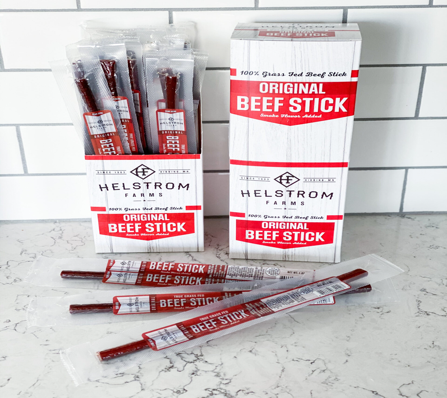Helstrom Grass Fed Beef Sticks – 1oz Stick (1 count)