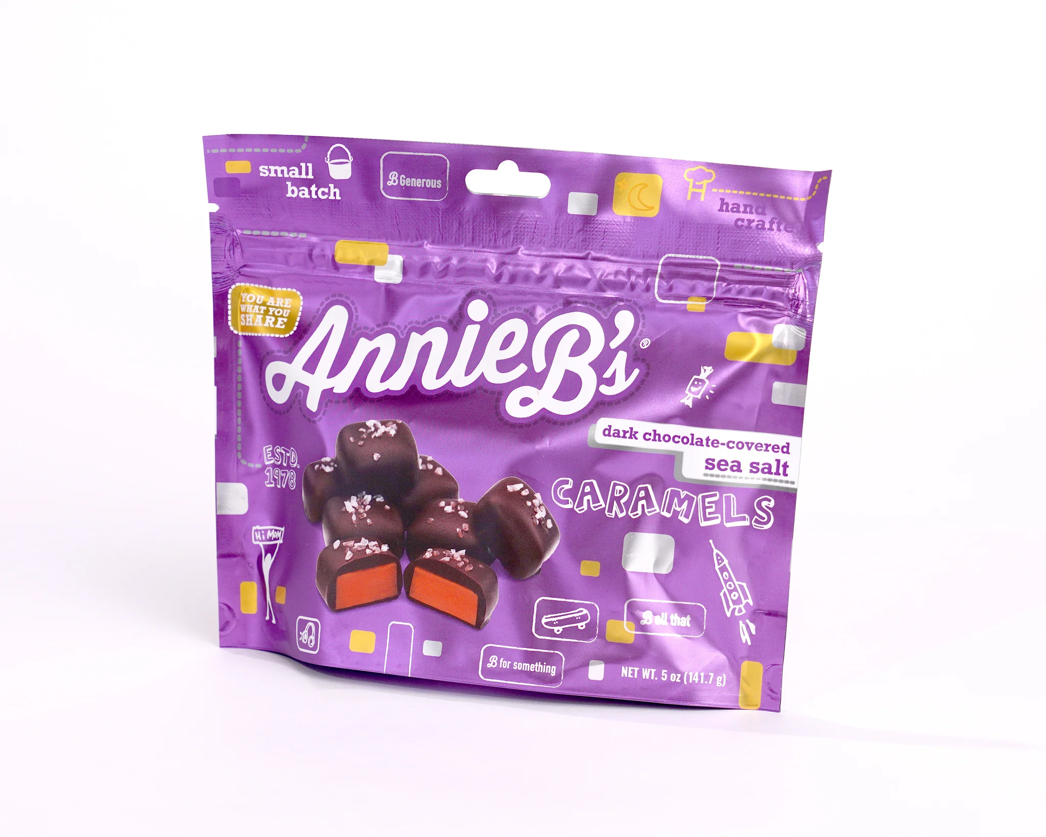 Annie’s Chocolate Covered Sea Salt Pouch – 10ct