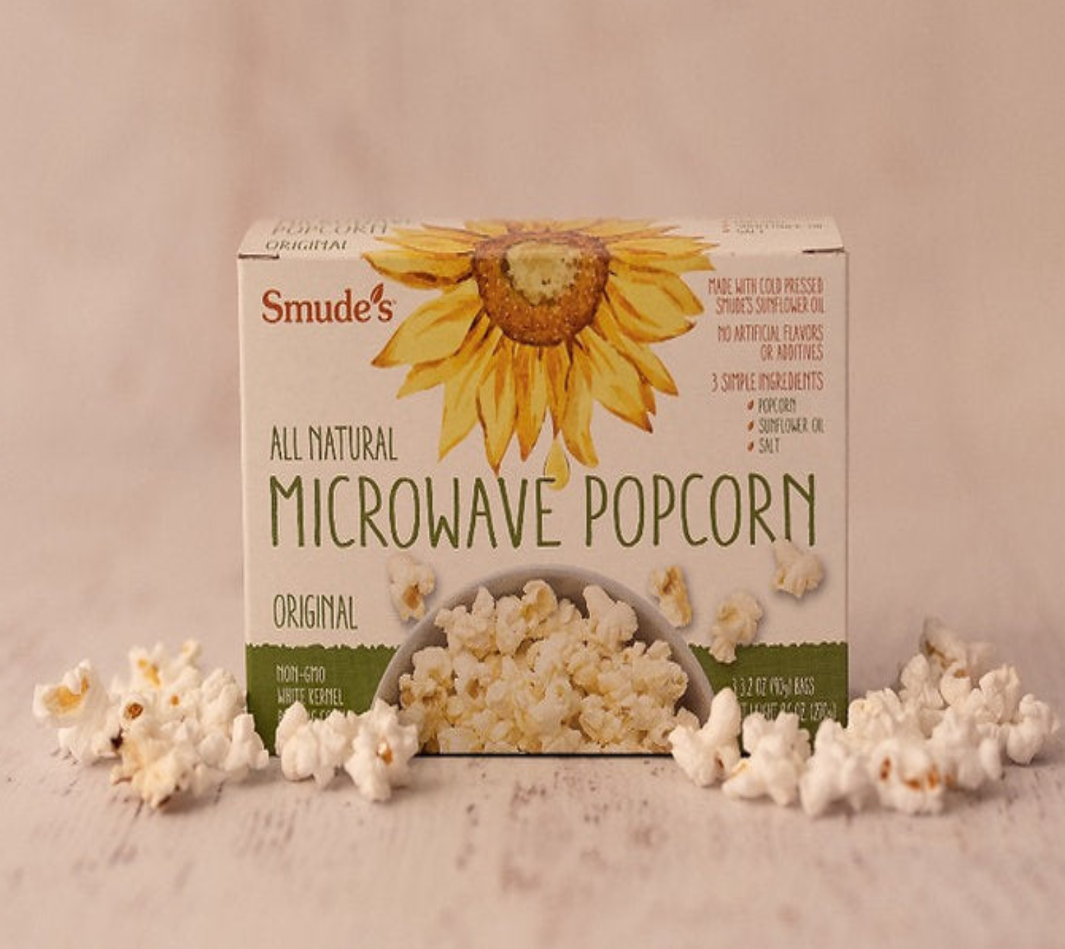 Smude’s All-Natural Original Microwave Popcorn – 1 pouch